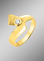 Vollendete Form: Damenring mit Brillant 