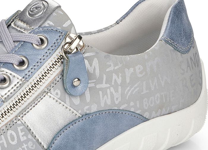Remonte Sneaker mit bedruckten Bes&auml;tzen 