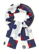 Schal mit Punktedessin 