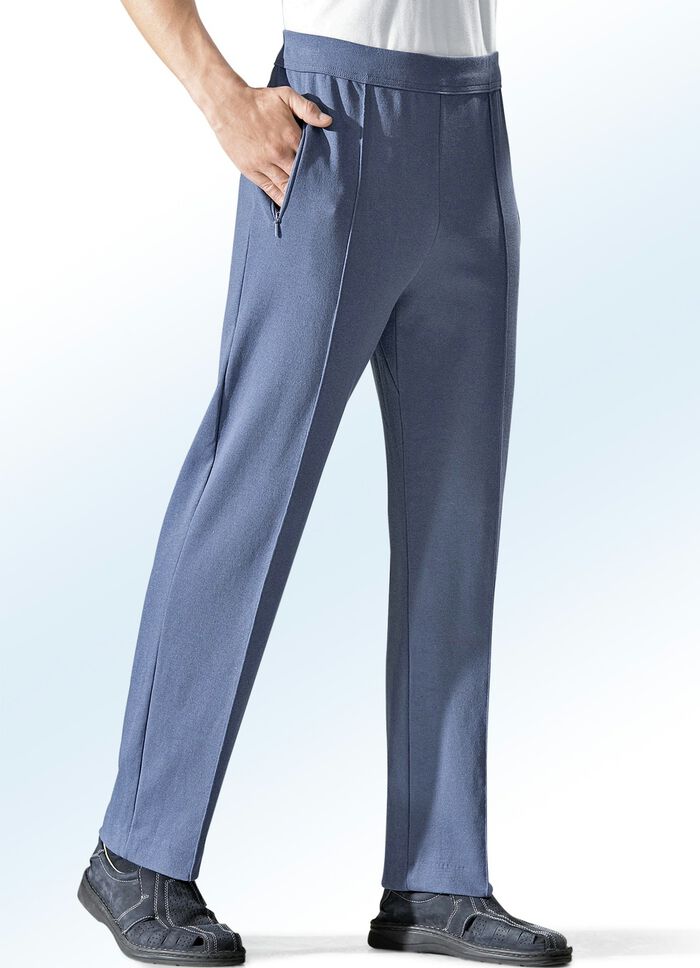 «Athlet»-Freizeithose in 4 Farben STAHLBLAU