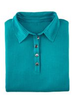 Laurina Poloshirt mit Knopfleiste 