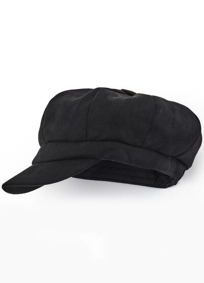 Elegante Damen-Ballonm&uuml;tze, mit r&uuml;ckw&auml;rtigem Elastikeinsatz 