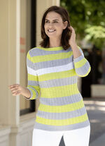 Pullover aus Bändchengarn 