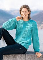 Pullover in Grobstrick MINT