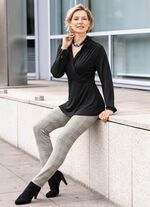 Hose mit Glencheck-Dessinierung 