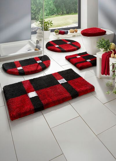 Badgarnitur mit rutschhemmender Rückseite 