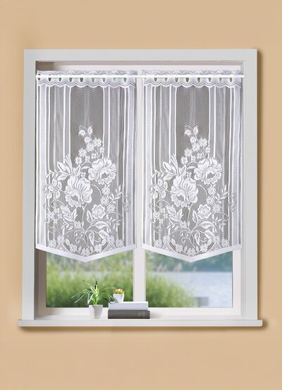 Fenster- und T&uuml;rbehang mit Stangendurchzug 