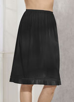 Halbrock mit Spitzenband SCHWARZ