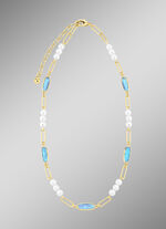 Schmuckset, 3-teilig, aus Messing mit Kristallsteinen 