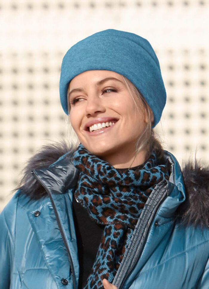 Hut mit Umschlag JEANSBLAU