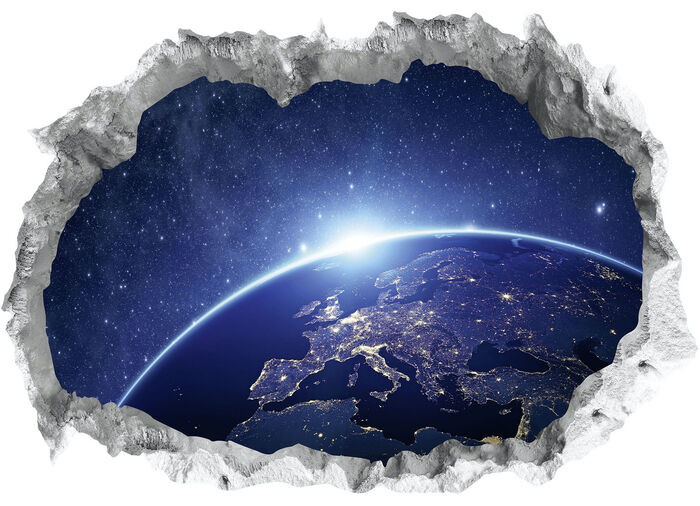 3D-Wandtattoo Galaxy nachtleuchtend 