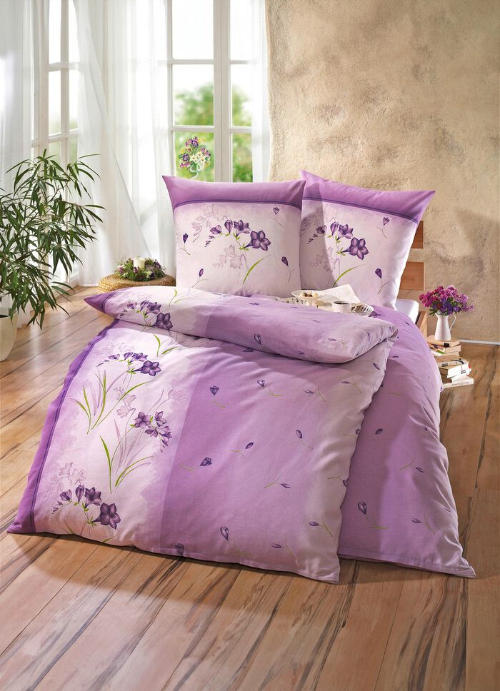 B&uuml;gelleichte DOBNIG Bettw&auml;sche-Garnitur mit Reissverschluss 