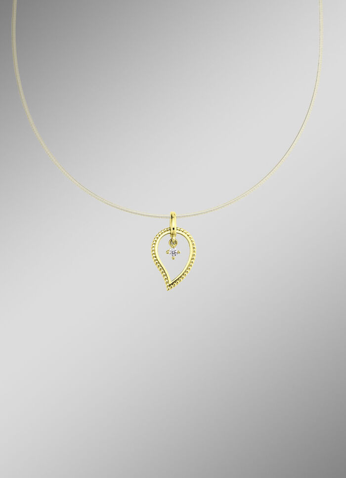 Edler Anhänger aus Gold 585/- fein mit Brillant 