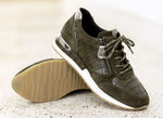Schnürschuh mit herausnehmbarem Fussbett KHAKI