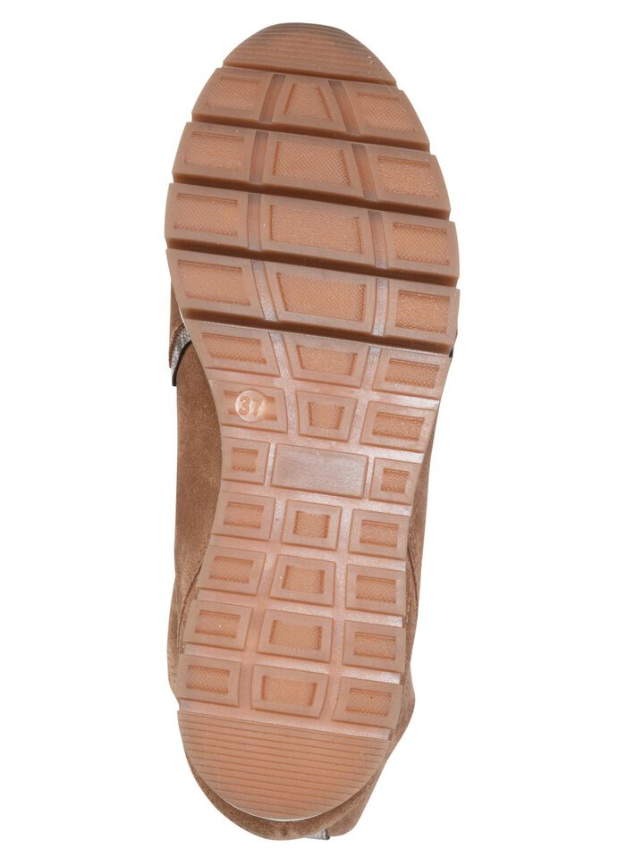 ELENA EDEN, gef&uuml;tterte Damen-Boots, Winterschuhe, Weite G, mit herausnehmbarem Fussbett COGNAC