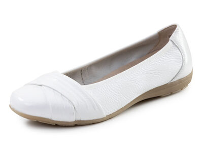 ELENA EDEN, elegante Damen-Ballerinas, Weite G, mit herausnehmbarem Fussbett 