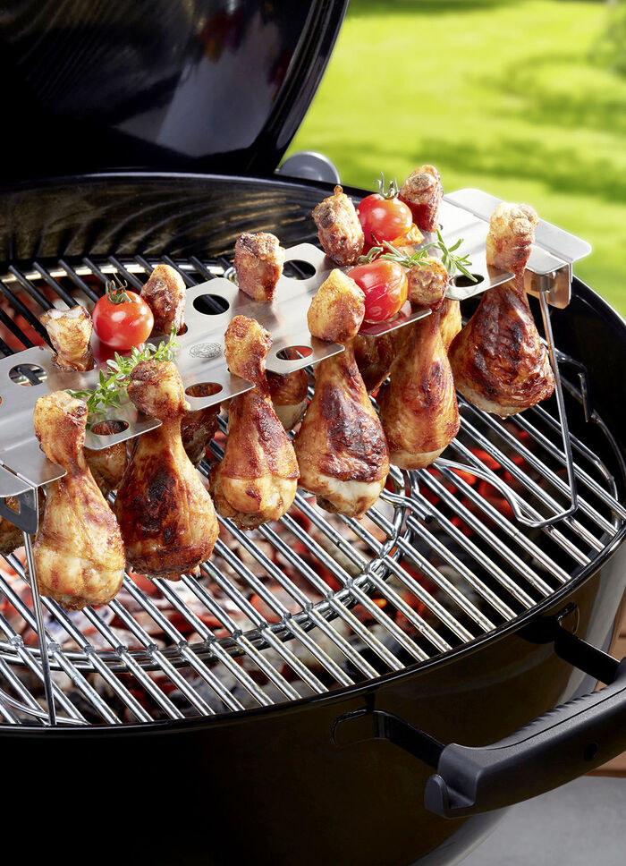 Gefu H&auml;hnchenkeulen-Halter aus hochwertigem Edelstahl 