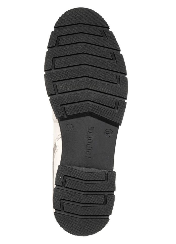 Remonte, schicke Damen-Stiefeletten, Winterschuhe, Weite G, mit Rei&szlig;verschluss NATURWEISS