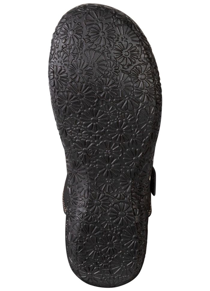 ELENA EDEN Clog mit Zierlochung SCHWARZ