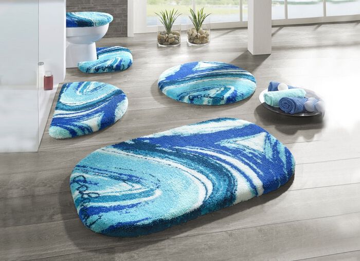 &laquo;GRUND&raquo; Designer-Badgarnitur in verschiedenen Farben BLAU