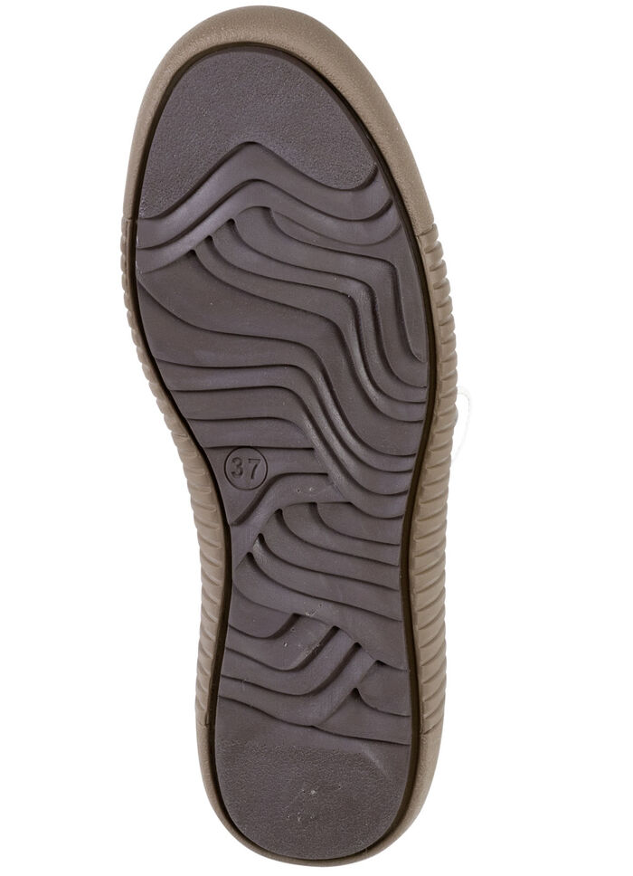 Gemini Schnür-Bootie mit buntem Textilmaterial WEISS