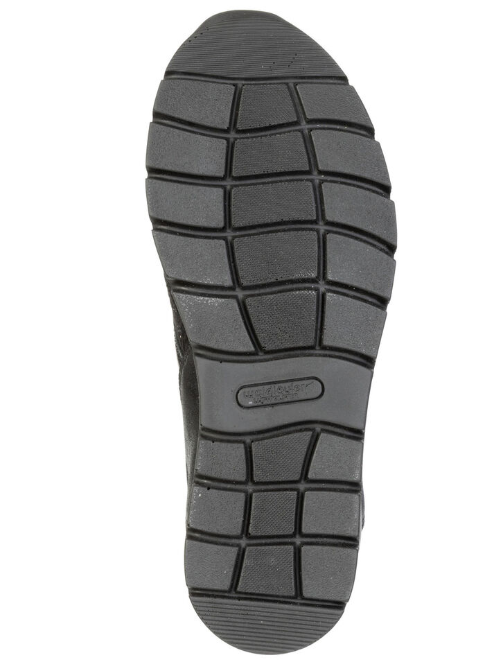 Waldläufer, bequeme Damen-Sneaker, Weite K, mit herausnehmbarem Fussbett SCHWARZ