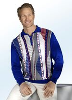 Polopullover mit kurzem Reissverschluss 