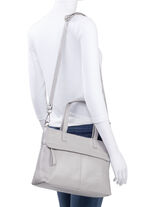 Laurina, Tasche, Damen, ein abnehmbarer, verstellbarer Umhängeriemen KIESEL