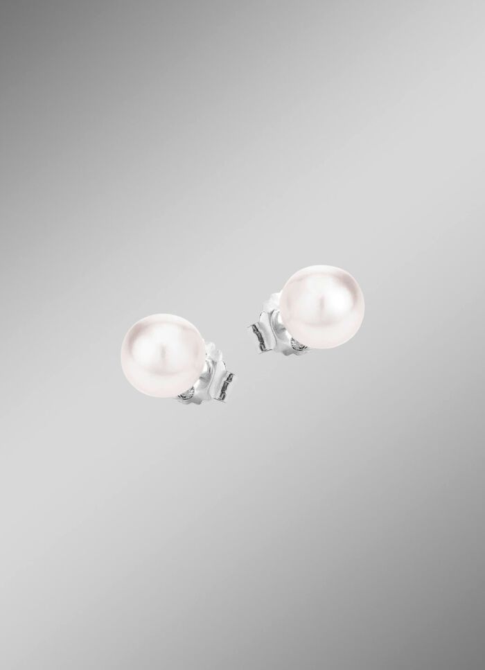 Ohrstecker mit S&uuml;sswasser-Zuchtperlen 