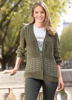 Strickjacke in Mustermix 