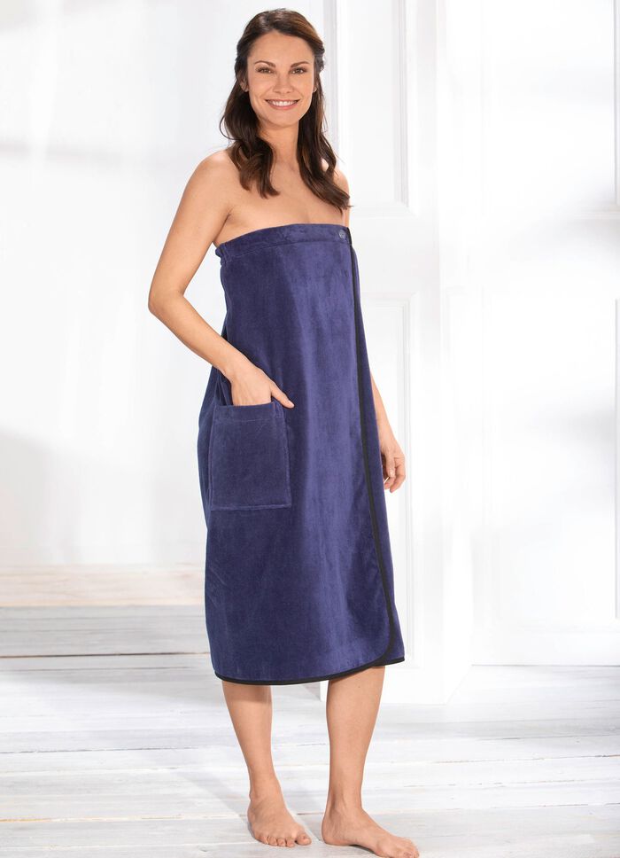 Saunakilt mit praktischen Verstellkn&ouml;pfen MARINE