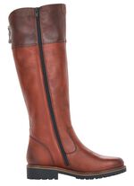 Remonte, gef&uuml;tterte Damen-Stiefel, Winterschuhe, Weite G, mit Reissverschluss MARONE-MOKKA