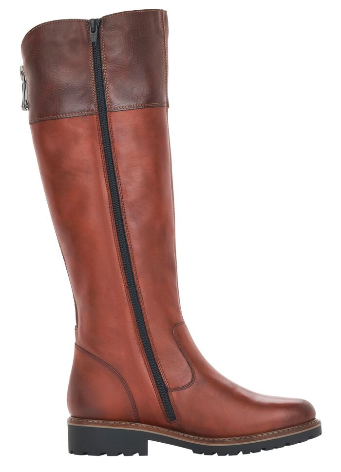 Remonte, gef&uuml;tterte Damen-Stiefel, Winterschuhe, Weite G, mit Reissverschluss MARONE-MOKKA