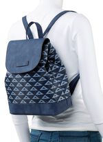 Rucksack mit effektvoll dessiniertem Textil 