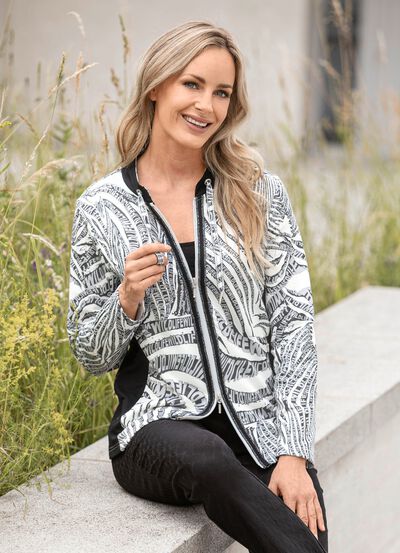 Shirtjacke mit praktischem Reissverschluss  