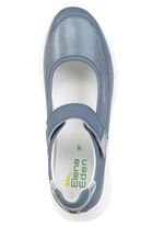 ELENA EDEN, bequeme Damen-Spangenschuhe, Weite H, mit herausnehmbarem Fussbett JEANS