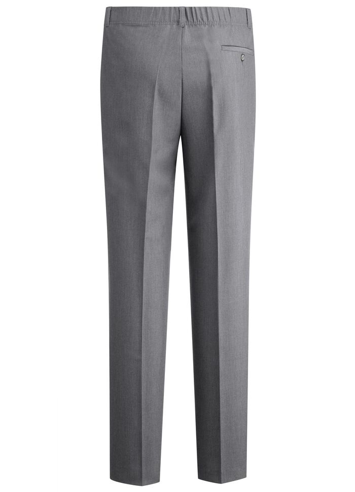 &laquo;Klaus Modelle&raquo;-Hose mit Bundfalten in 3 Farben MITTELGRAU MELIERT
