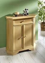 Teilmassive Kommoden mit Metallkn&ouml;pfen NATUR