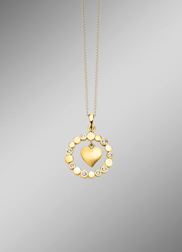 S&uuml;sser Herz-Anh&auml;nger mit Zirkonia 