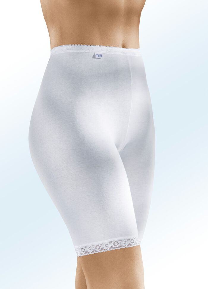 Sloggi Zweierpack Unterhosen mit Elastikspitze  WEISS