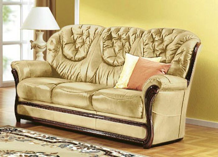 Polsterm&ouml;bel mit Bezug aus echtem Leder 