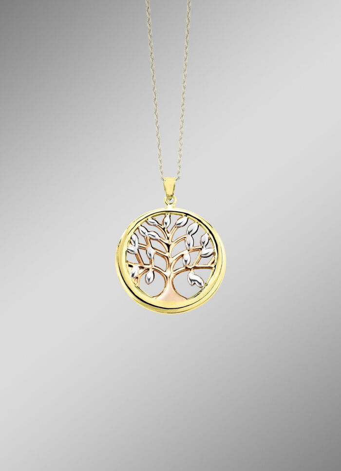 Lebensbaum-Anhänger in Tricolor 