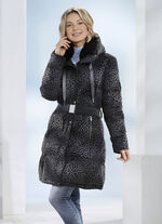 Kurzmantel mit Stretchgürtel 