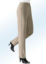 Hose mit kontrasfarbener Zierpaspel 