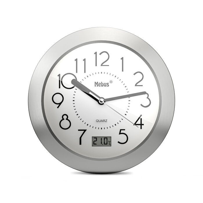 Badezimmeruhr mit extragro&szlig;en Ziffern 