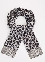 Schal mit Raubtierfell-Dessin 