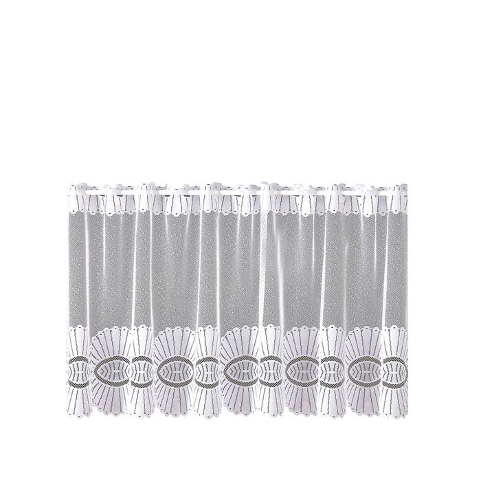 Kurzvorhang mit Stangendurchzug WEISS