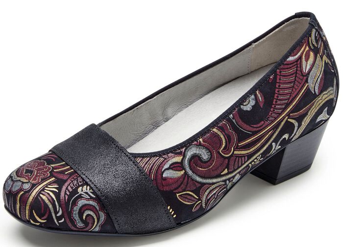 Waldl&auml;ufer, bequeme Damen-Pumps, Weite K, mit herausnehmbarem Fussbett 