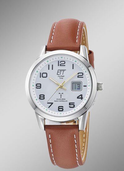 Sportliche Funk-Solar Damenuhr  