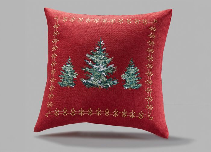 Tisch- und Raumdekoration mit Glitzergarn ROT